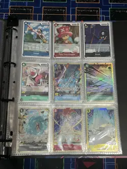 Bandai One Piece Card Game 97 Mixed Cards Lot w/Binder - Image 3