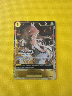 OP09-106 Nico Olvia Common 25-26 Regionals Promo One Piece TCG English Card - Image 1