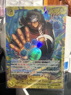 One Piece Bartholomew Kuma OP12-119 Full Art Holo 7000 Power - Bandai CCG - Image 1