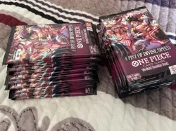 One Piece A Fist Of Devine Speed OP-11 LOT OF 24 Sealed Booster Packs English - Image 3