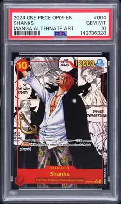 Shanks OP09-004 Manga Alternate Art One Piece PSA 10 *328 - Image 1