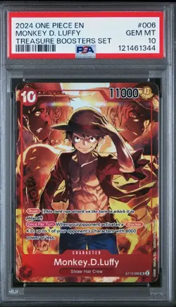 2024 One Piece - Monkey D. Luffy - Treasure Booster Promo Foil (PSA 10 GEM MINT) - Image 1