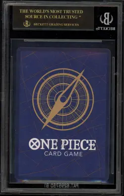 One Piece CCG Roronoa Zoro Azure Sea's Seven SP PRB02-006 BGS 10 BLACK LABEL - Image 2