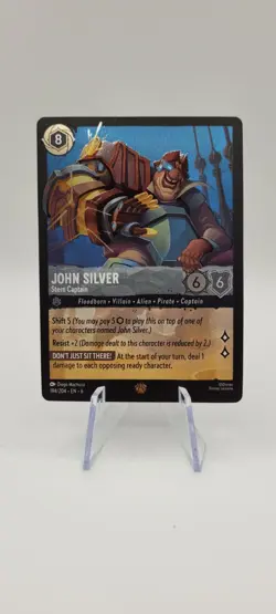Disney Lorcana TCG: John Silver - 194/204 Azurite Sea - Legendary Non-Foil NM - Image 1
