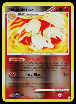 Pokemon Card - Ninetales Mysterious Treasures 32/123 Rare Reverse Holo - Image 1