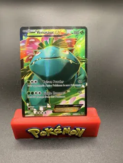 2014 Pokemon TCG XY Base Set Venusaur EX Holo Full Art Card 141/146 LP - Image 1