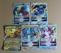 Pokemon TCG 5 Oversized Card Lot Jumbo Ultra Rare Promo EX GX Mega V Vmax - Image 1