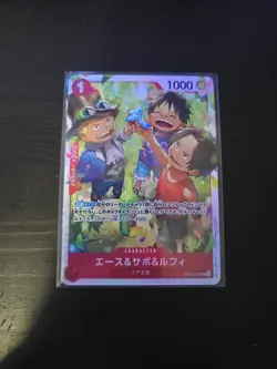 Ace & Sabo & Luffy OP13-007 SR Carrying on His Will ONE PIECE Card Game Japan NM - Image 3