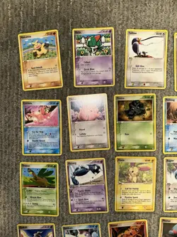2005 Vintage Pokemon Card Lot of 34 Delta Species, Unseen Forces, Deoxys + LP-HP - Image 2
