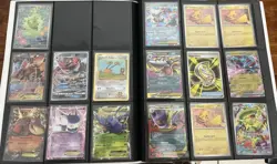 Pokemon Card Lot GX/EX/Holo Pikachu Mega Gengar Mega Sharpedo Binder - Image 1