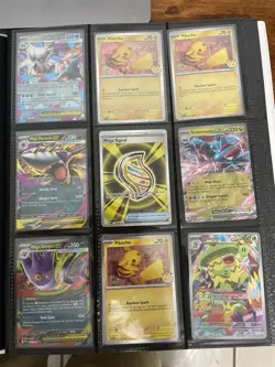 Pokemon Card Lot GX/EX/Holo Pikachu Mega Gengar Mega Sharpedo Binder - Image 3