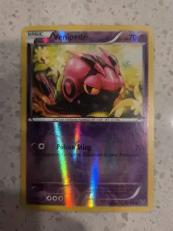 Venipede 51/146 XY Reverse Holo Pokemon Card TCG NM +🎁 - Image 1