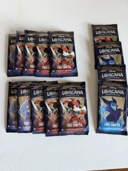 LOT OF 12 - Disney Lorcana Trading Card Game The First Chapter Booster Packs - Image 1