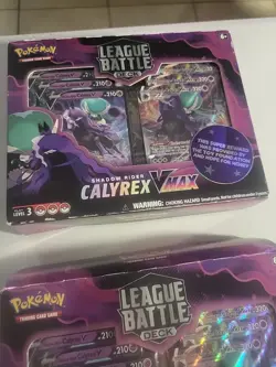 3 Sealed Pokemon TCG: Shadow Rider Calyrex VMAX League Battle Deck Cards Boxes - Image 2
