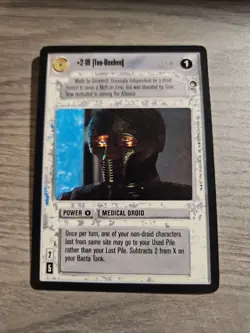 Star Wars CCG 2-1B Black Border R Card Decipher Hoth BB - Image 1