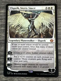 MTG English Elspeth, Storm Slayer NM Normal Tarkir: Dragonstorm - Image 1