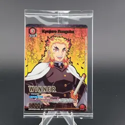 Sealed Demon Slayer Rengoku Union Arena Kyojuro Rengoku Winner Promo Card - Image 1