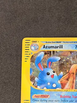 Azumarill Holo H4/H32 2002 Aquapolis Pokemon Card Himeno LP- - Image 3