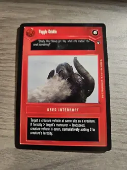 Star Wars CCG Yaggle Gakkle Black Border R Card Decipher Hoth BB - Image 1