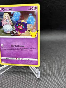 Pokemon TCG Cosmog Holo Card Star Protection HP 60 25th Anniversary Celebrations - Image 3