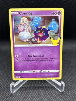 Pokemon TCG Cosmog Holo Card Star Protection HP 60 25th Anniversary Celebrations - Image 4