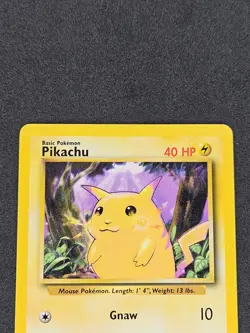 Pikachu 58/102 Common Base Set Unlimited 1999 WOTC Pokemon Card Arita LP - Image 3