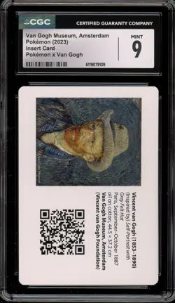 Pokemon Van Gogh Museum Amsterdam Insert Card CGC 9 Mint - Image 1