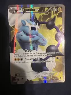 Pokemon Thundurus Full Art Holo Ultra Rare 97/98 Emerging Powers Card - Image 1