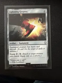Lightning Greaves 349 - NM - Final Fantasy Commander - MTG - Image 1