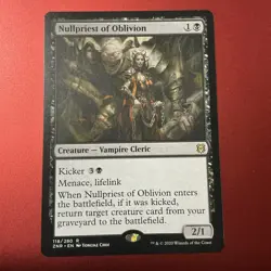 MTG Magic the Gathering Nullpriest of Oblivion (118/457) Zendikar Rising - Image 1