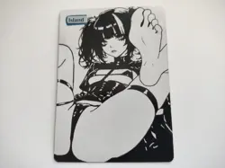 1x Island Altered Art Hand Drawn Basic Land AA9961 by SpellBound - Image 1