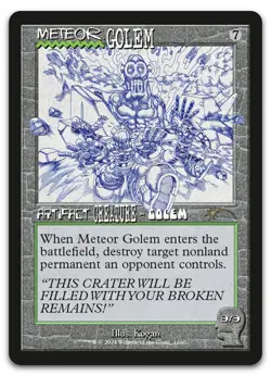 Meteor Golem (1660) #1660 (LP) Secret Lair Drop SLD Magic MTG - Image 1