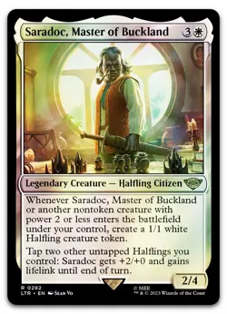 Saradoc, Master of Buckland #282 (Foil) (NM) Lord of the Rings LTR Magic MTG - Image 1