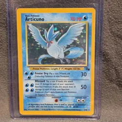 Pokemon Articuno Fossil Holo Rare 2/62 70 HP Wizards of the Coast - Image 1