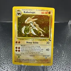 Pokemon TCG Kabutops Fossil 9 Holo Unlimited Holo Rare - LP - Image 1