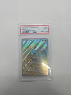 Squirtle 170/165 Scarlet & Violet 151 Illustration Rare PSA 9 Pokemon - Image 1