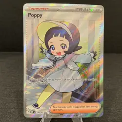 Poppy 220/197 Sv03: Obsidian Flames Full Art Ultra Rare Holo Pokemon TCG Card - Image 1