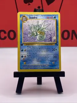 Seadra 42/62 Fossil WOTC 1st Edition Pokemon TCG Regular Uncommon 1999 MP - Image 2