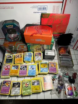 Pokemon TCG Bulk LOT 2000+ Cards Holos Rares Reverse Tins Boxes Accessories NM - Image 5
