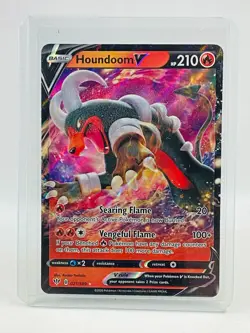 Pokemon Sword & Shield: Darkness Ablaze Houndoom V Ultra Rare 021/189 - Image 1