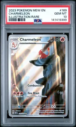 2023 POKEMON MEW EN-151 ILLUSTRATION RARE #169 CHARMELEON PSA 10 - Image 1