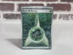 Fan made Pokemon Bulbasaur from Stellar Crown on a Holo 151 Energy Card - Image 1