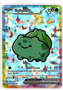 POKEMON - CHINESE DERP * BULBASAUR - CRACKED ICE FOIL HOLO - Image 1