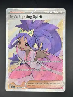 Pokemon TCG Iris's Fighting Spirit Journey Together Full Art Card 180/159 NM - Image 1
