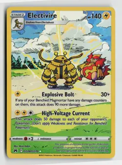 Pokemon - Electivire - GG08/GG70 Crown Zenith Galarian Gallery - Ultra Rare - NM - Image 1