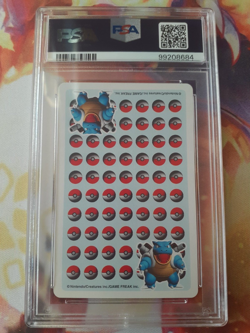 1999 Pokemon Meowth Joker Stadium Blue 3D Blastoise Playing Card PSA 10 Gem Mint - Image 2