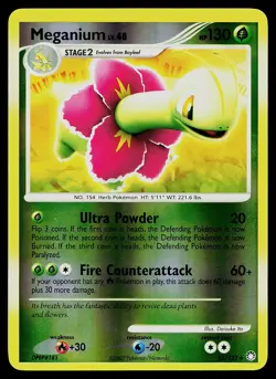 Pokemon Card - Meganium Mysterious Treasures 13/123 Rare Reverse Holo - Image 1