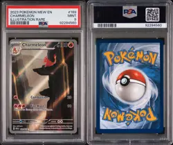 2023 POKEMON MEW EN-151 ILLUSTRATION RARE #169 CHARMELEON PSA 9 - Image 2