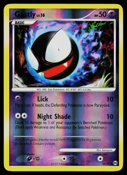 Pokemon Card - Gastly Arceus 36/99 Uncommon Reverse Holo - Image 1