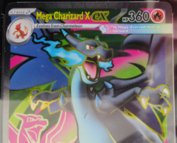 2025 Pokemon MEGA CHARIZARD X EX Holo #109/094 PFL EN UltraRare-TAG 9 Mint! - Image 2